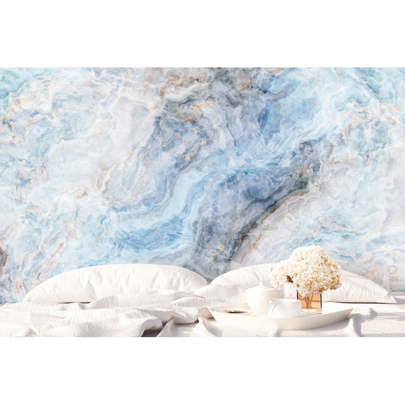 Everly Quinn Lemoore Peel & Stick Marble Wallpaper Wayfair